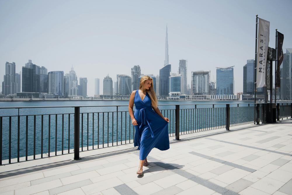 Blue dress